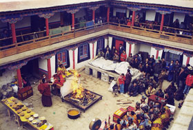 A Fire Puja was held in early 2000