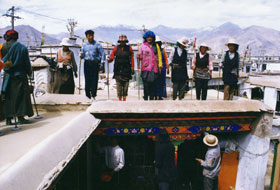 Roofs of traditional Lhasa houses