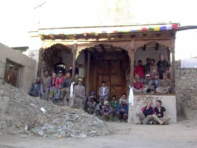 The Tehsildar team in front of the restored gate 2008 The Tehsildar team in front of the restored gate 2008
