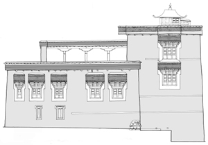 Red Maitreya South Eelevation Drawing Red Maitreya South Eelevation Drawing